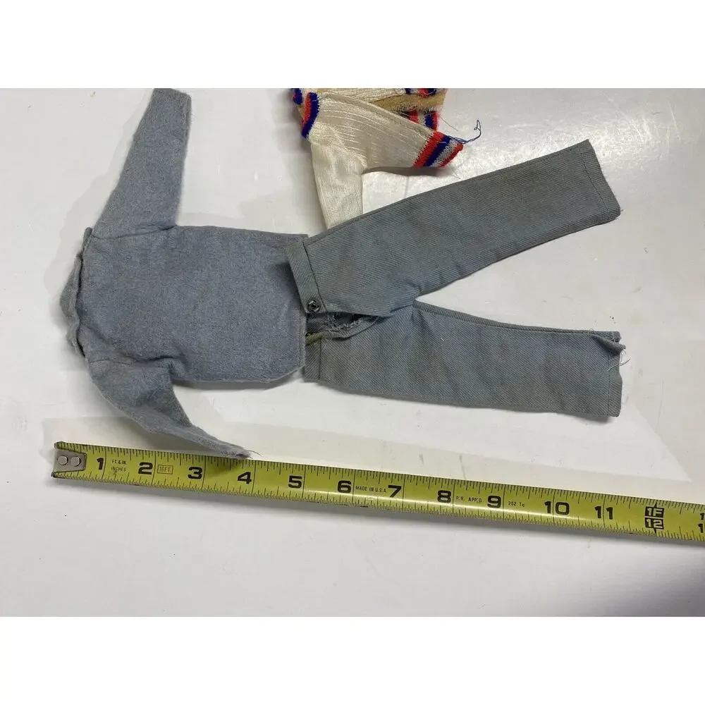 Vintage Ken Clone Doll Clothing 3 pcs Shirt Jacket Pants Gray